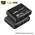 thumbnail image 2 of Convertidor de audio y vídeo HD2.0 4K @ 60Hz Extractor de audio Convertidor de audio 3 Modos de audio Compatible con HD 7.1CH SPDIF Salida de audio analógica de 3,5 mm Amplia compatibilidad Abanopi Convertidor de audio y vídeo, 2 of 6
