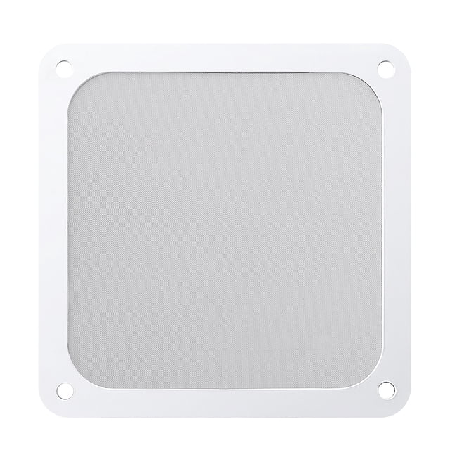 JShteea Filtro Polvo Magnético Ventilador Cubierta Malla A Prueba Polvo (12 Cm) (Blanco)