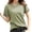 Green, variant on Open Back Workout Tops for Women Women’S Surplice Neck Tees Womens Summer Solid Color Short Sleeved Loose Matching Half Sleeved T Shirt Maternity Stretchy Tshirts Xxl