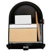 Gibraltar Mailboxes Elite Steel Large Residential Post Mount Mailbox, Black