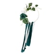 thumbnail image 3 of Guirnalda de flores artificiales de bienvenida con encaje para decoración de bodas. Verde, 3 of 9
