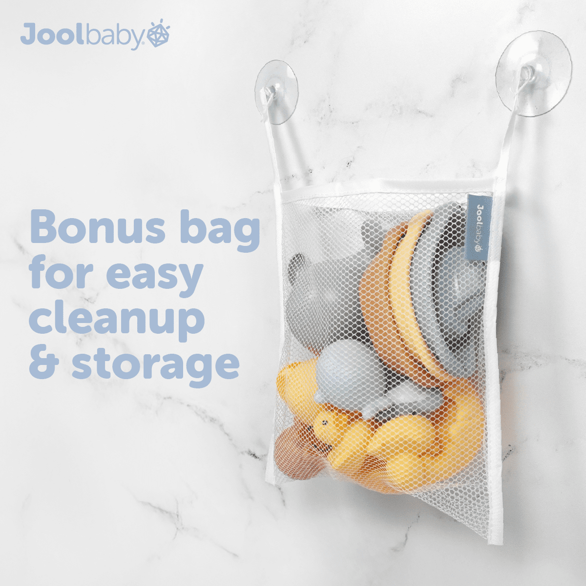 Jool Baby My First Bathtime Bath Toys Gift Set with Storage Bag, 12 Pieces