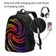 thumbnail image 2 of Fotbe A Bright Abstract Mochila con Estampado y Puerto USB para Hombre y Mujer, Mochila Antirrobo, Mochila de Viaje, Mochila Escolar, Mochila Universitaria, 2 of 7