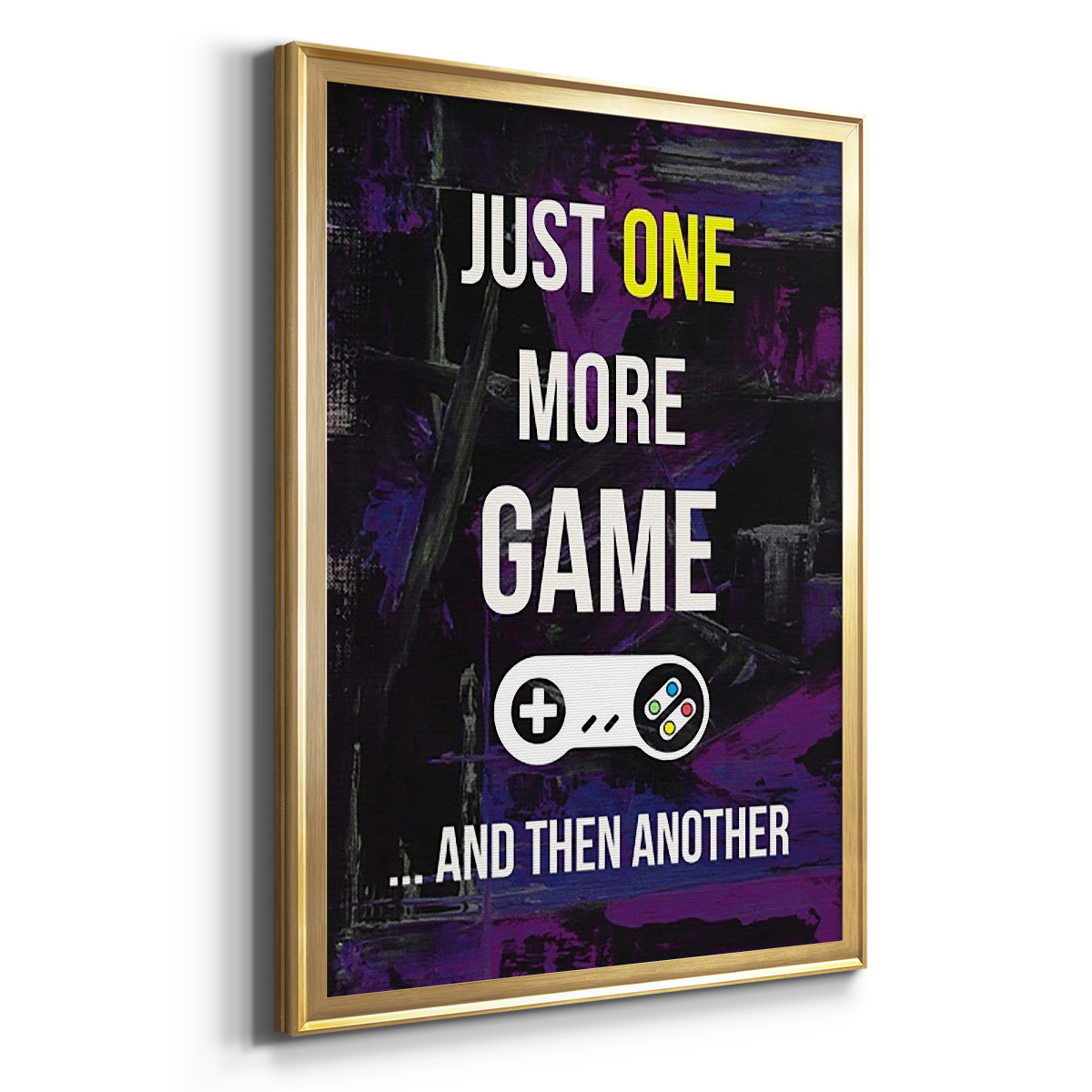 Gamer at Play II Premium Framed Print, in Gold, Black, or Silver - Ready to Hang