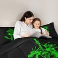 thumbnail image 4 of Feelyou Cartoon Wildlife Kids Twin Bedding Sets 7-Piece, Watercolor Dreagon Sword Bedding Comforter Set, Western Magical Animals Reversible Sheet Sets, Lightweight Room Decor, 4 of 8