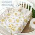 thumbnail image 4 of Christmas Kids Throw Blanket Small White Gold Snowflake Blanket Xmas Winter Holiday Blanket for Child Baby Bed Soft Lightweight Fuzzy Plush Fleece Blankets and Throws 40x50, 4 of 6