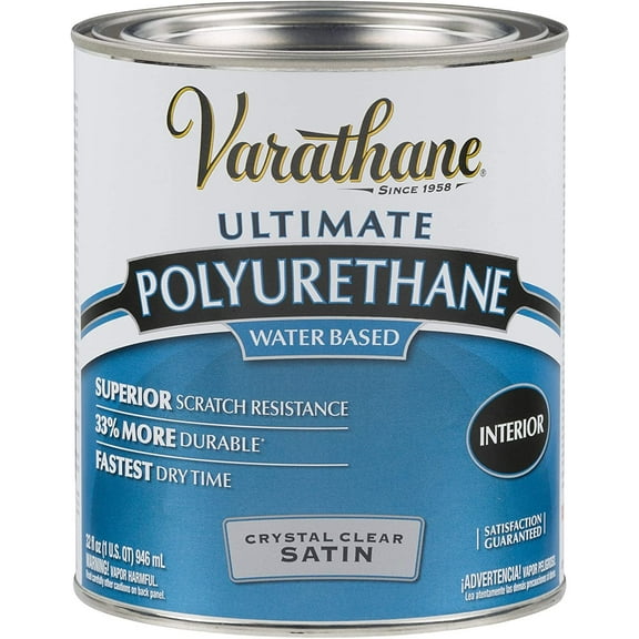 Water-Based Ultimate Polyurethane, Quart, Satin Finish