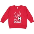 thumbnail image 2 of Inktastic Girls Gotta Have Goals Soccer Toddler Sweatshirt, 2 of 4