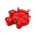 thumbnail image 1 of Guardoinrt Bucket Dolly with 5 Rolling Swivel for Caddy Durable Car Wash Detailing Casters Red Inner diameter 7.5cm, 1 of 6