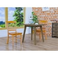 thumbnail image 6 of Home Square 4-Piece Set with 2 Dining Benches & 2 Dining Chairs in Oak, 6 of 9