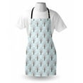 thumbnail image 4 of Trees Apron, Rhythmic Romantic Oak Forest in Muted Pastel Tones Pattern, Unisex Kitchen Bib with Adjustable Neck for Cooking Gardening, Adult Size, Pale Blue Sepia, by Ambesonne, 4 of 4