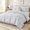 01-a#chic Fresh Blue Floral-Queen(90"x90"), variant on 01-a#garden Pink Floral Queen(90"x90") Boho Floral Reversible All-Season Comforter Set