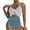 Blue, variant on Cut Out One Piece Swimsuits for Women 2025 Cute Twist Halter Sexy Swimwear Summer Beach Backless Bathing Suits (X-Large, Black 03)