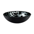 thumbnail image 1 of Tartaruga Glass Vessel Bathroom Sink Set, Chrome, 1 of 1
