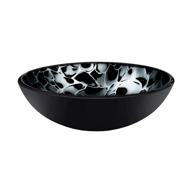 Tartaruga Glass Vessel Bathroom Sink Set, Chrome