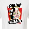 thumbnail image 3 of Disney Villains - Cruella Chillin Like A Villain - Juniors Cropped Cotton Blend T-Shirt, 3 of 5