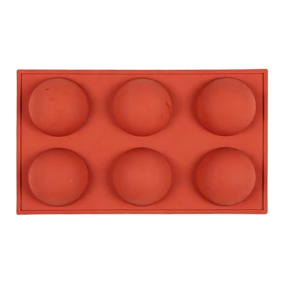 XIANXIAN Small 5-Cavity Semi Sphere Silicone Molds, Half Sphere Baking Mold Non-Stick for Making Big Size Hot Chocolate Bomb, Jelly, Cake, Dome Mousse