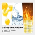 thumbnail image 4 of Acrylic Refrigerator Stick 3.5×2.5in Rectangular Anti-Tear Wear Or Fracture Can Be Used For A Long Time To Stick Soft Magnetic Back Lightyellow Checked Hand-Drawn Sketch_2, 4 of 8