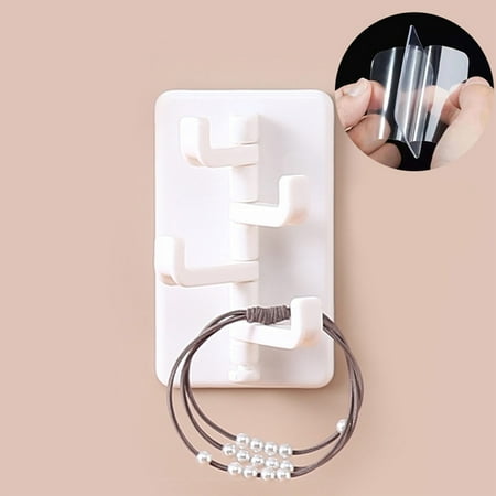 

HitUpon Creative Traceless Hook Kitchen Wall Hook Bathroom Door Back Hook Wall Hole-Free Wall Hook