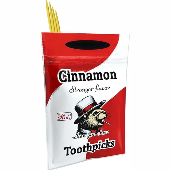 Hot Cinnamon Toothpicks, 200 Count Flavor Disposable Wooden Picks