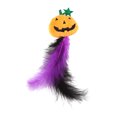 thumbnail image 2 of mdesiwst Halloween Pumpkin Cat Toy, Squeaky Stuffed Pumpkin Cat Chew Toy, Soft Plush Toy with Feathers for Indoor Cats Self-entertainment, 2 of 8