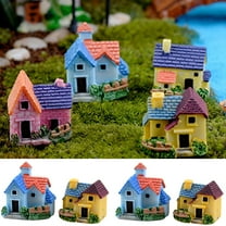 Cheer.US 8 Pcs Miniature Fairy Garden Accessories, Small Pieces DIY Resin Ornaments Elf Figurines Fountain Yard Decor Lawn Ornaments Outdoor Miniature Garden Accessories-0.79" x 0.98" x 1.18"