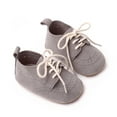 thumbnail image 4 of Otqutp Boys Running Shoes Girls Boys Single Shoes Lace Up First Walkers Shoes Toddler Soft Bottom Breathable Princess Shoes, 4 of 7