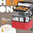 thumbnail image 2 of HOTLOGIC Mini XP - Fiambrera eléctrica portátil, calentador de alimentos, ampliable, calentador de alimentos y fiambrera calentada, para adultos, trabajo, coche/hogar, cocinar, recalentar y mantener, 2 of 5