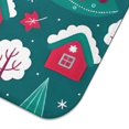 thumbnail image 3 of Dark Green Christmas Tree and House Pattern Dish Drying Mat for Kitchen 1 Pack, Ultra Absorbent Microfiber Dishes Drainer Mats,18x24in(46x61cm), 3 of 4