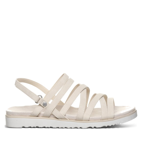 BEARPAW Women's Crete Bone Size 9 | Women's Sandal | Women's Shoe | Comfortable & Lightweight