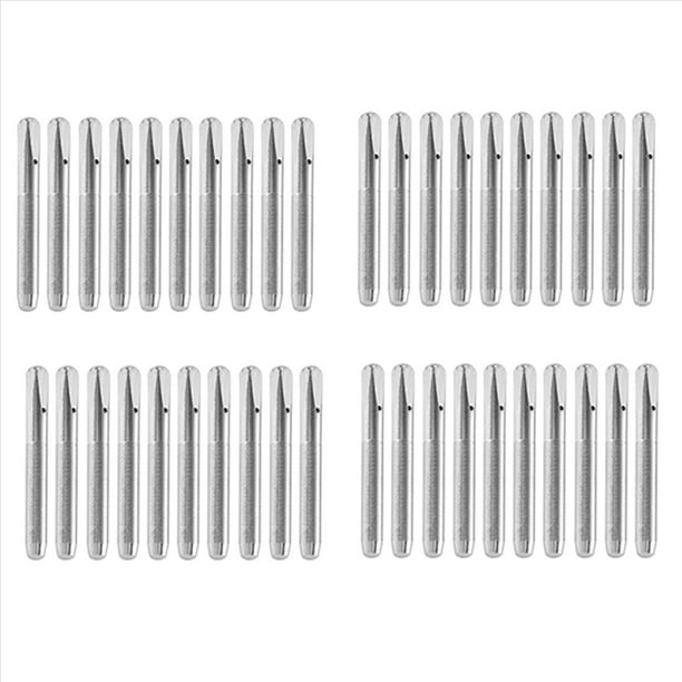 40X Clavijas de AfinacióN de Piano de Metal EstáNdar Clavijas de AfinacióN Suelta para Piano Piezas de Repuesto Accesorios para Herramientas de AfinacióN de Piano