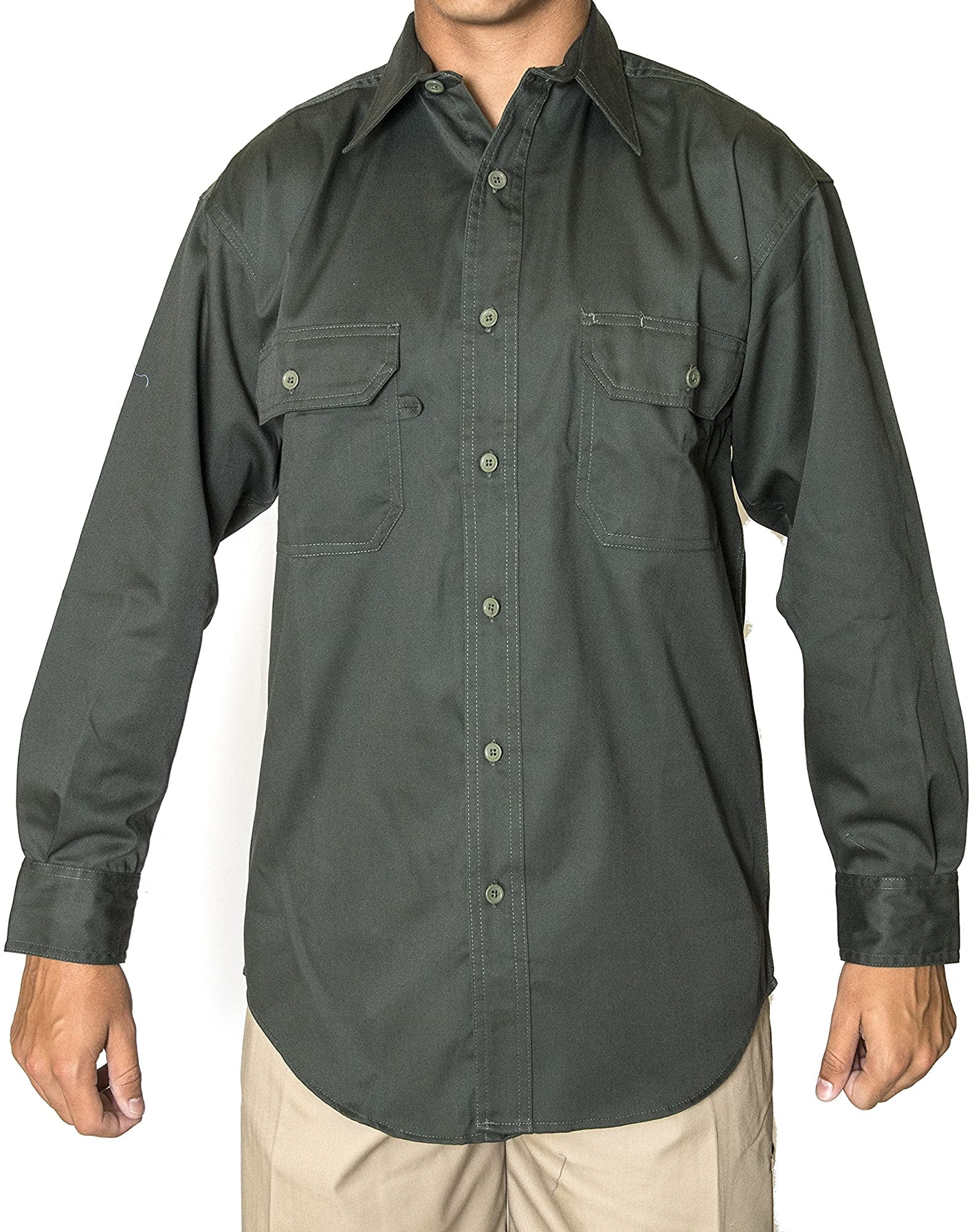 W S Blue Collar Outlet Olive Green Mens 