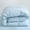 Blue, variant on 100% Pure Linen Duvet Cover with Button Closure and Corner Ties Soft & Breathable - Natural Full/Queen