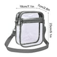 thumbnail image 2 of Marryso Transparent Shoulder Crossbody Sling Bag PVC Chest Bag And Fashionable Men's And Women's Small Bag Casual Travel Storage Bag, 2 of 8