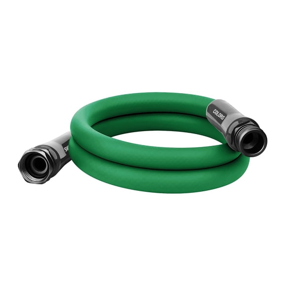Flexzilla Colors Lead-in Garden Hose 5/8in. x 5ft., Lightweight All-Weather Water Hose, Durable and Flexible, Leak-Free Connection
