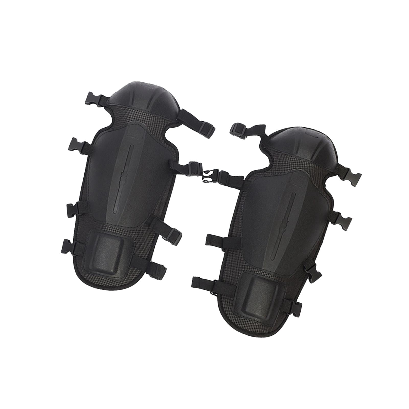 figatia 2 Pieces Gardening Knee Pads Leg Protectors, Waterproof Mowing Shin Guards Trimmer Gaiters for Floor Cleaning Tiling Gardener Black