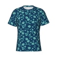 thumbnail image 3 of Naloa Daisies Flowers Men's T-Shirt Sport T-shirt Men's Basic Tee Casual Men's Shirt, Round Neck, Short Sleeves - X-Large, 3 of 5
