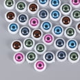 thumbnail image 4 of 50pcs Semicircle Eye Button DIY Accessory for Plush Doll Animal Stuffed Toys DIY Sewing Craft Assorted Color, 4 of 8