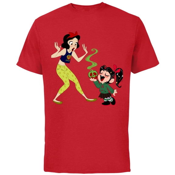 Disney Ralph Breaks the Internet Snow White T-Shirt - Short Sleeve Cotton T-Shirt for Adults - Customized-Red