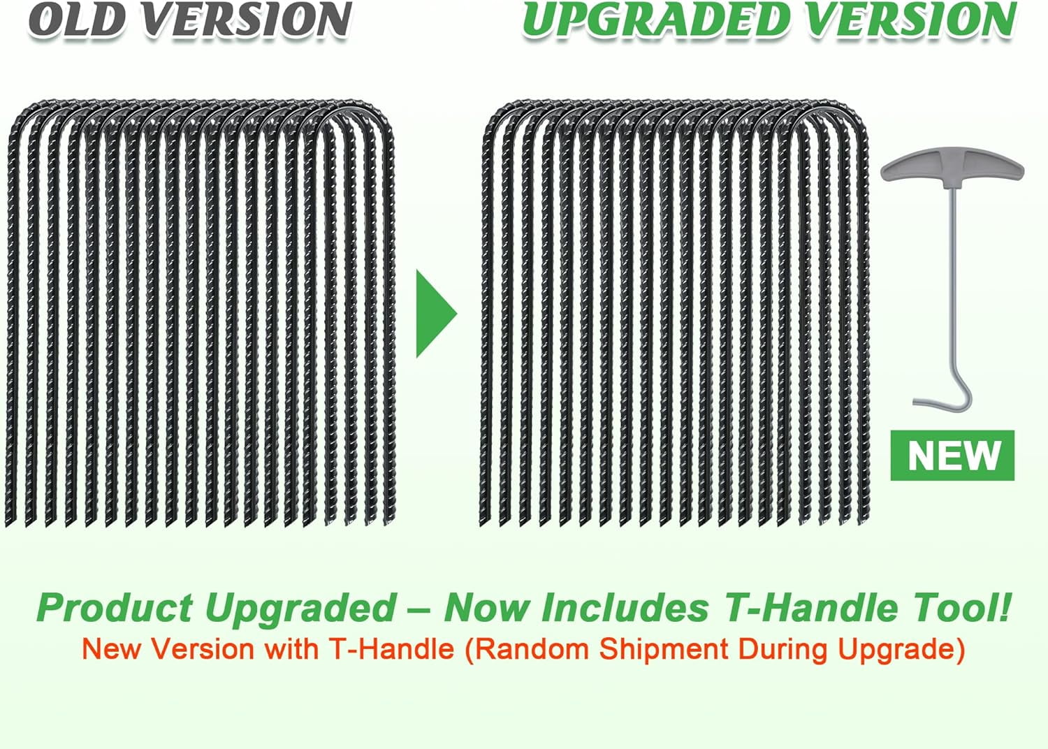 Trampolines Wind Stakes 16 Pack 16 Inch, 0.3 Inch Thick Heavy Duty U Shaped Rebar Tent Stakes Ground Anchors Galvanized Steel Safety Trampoline Anchors for Camping Tents, Soccer Goals