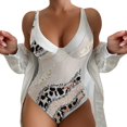 thumbnail image 1 of MKLEKYY Trajes De Baño Dama Women Printi Swimsuits Monokini Bathing Suits V Neck Swimwear Swimsuits, 1 of 4