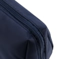 thumbnail image 2 of Bolso De Cosméticos Bolso de cosméticos de maquillaje simple de color sólido Neceser de gran apertura (Azul oscuro), 2 of 7