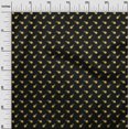 thumbnail image 3 of oneOone Polyester Spandex Black Fabric Coffeeinated & Vaccinated Sewing Craft Projects Fabric Prints By Yard 56 Inch Wide, 3 of 4