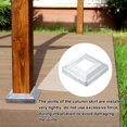 thumbnail image 4 of 20Pack Post Base Cover, 4.25x4.25 Metal Integral Style Post Skirt Porch Column Wrap(1.75x1.75), 4 of 6