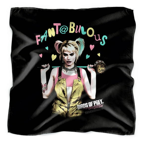 Birds of Prey Harley Quinn Fantabulous Bandana (21 in x 21 in)