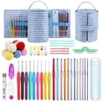 thumbnail image 1 of 49Pcs Broken Flowers Crochet Set Zipper Hand Held Knitting Tool Essential Creative Tools For Beginners DIY Weaving Tools, 1 of 6