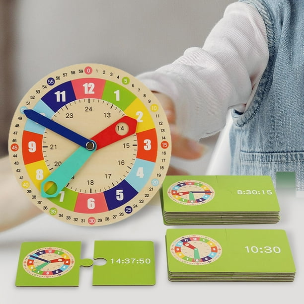 Set De 2 Relojes Educativos De Aprendizaje De 4 Pulgadas – PVC Duradero, Con Agujas Móviles, Ideal Para Niños Y Material Escolar