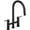 Black, variant on Riobel Az400 Azure 1.5 GPM Widespread Bridge Pull Down Kitchen Faucet - Chrome
