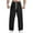 Black, variant on cfhntfmh Men's Cargo Sweatpants Casual Baggy Workout Pants for Men Straight Leg Solid Color Drawstring with Pockets