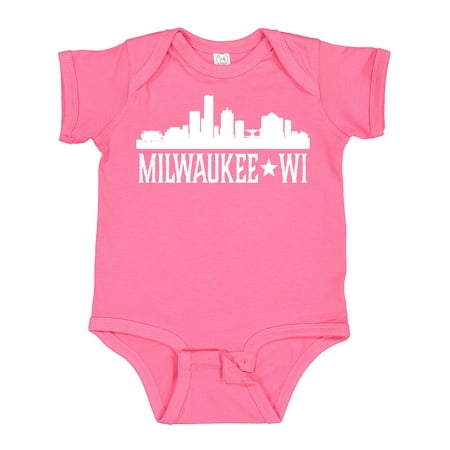 

Inktastic Milwaukee Wisconsin Skyline WI Cities Gift Baby Boy or Baby Girl Bodysuit